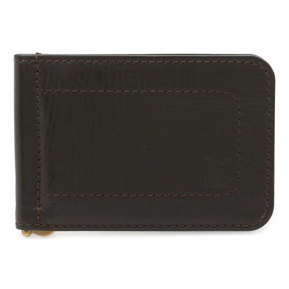 LOUIS VUITTON Utah Portefeuille Pince Bi fold Wallet Billfold Money Clip Cafe